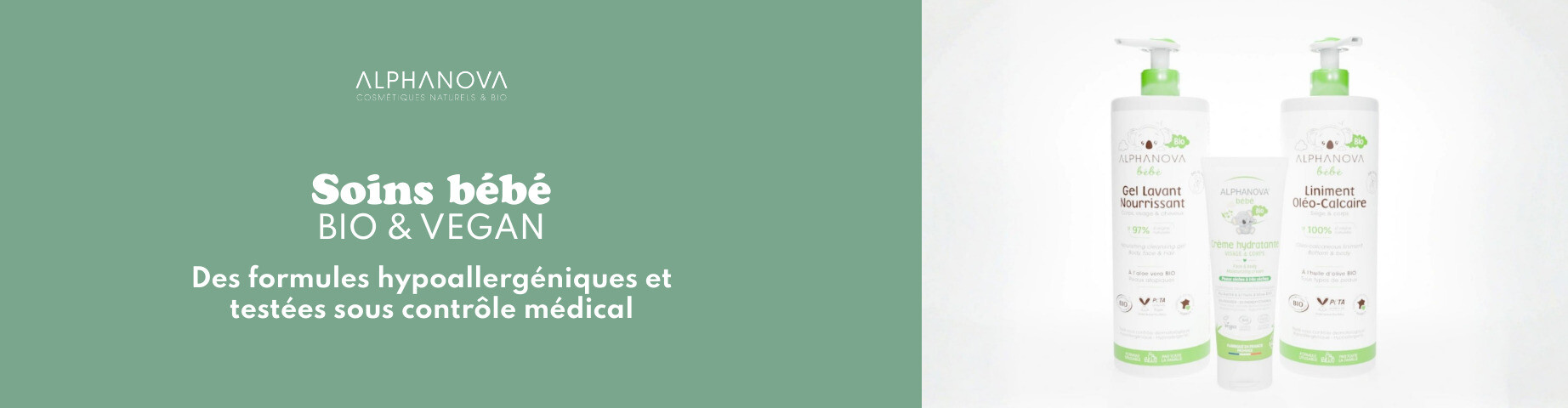 Découvrez la gamme de toilette pour bébé d'Alphanova !
