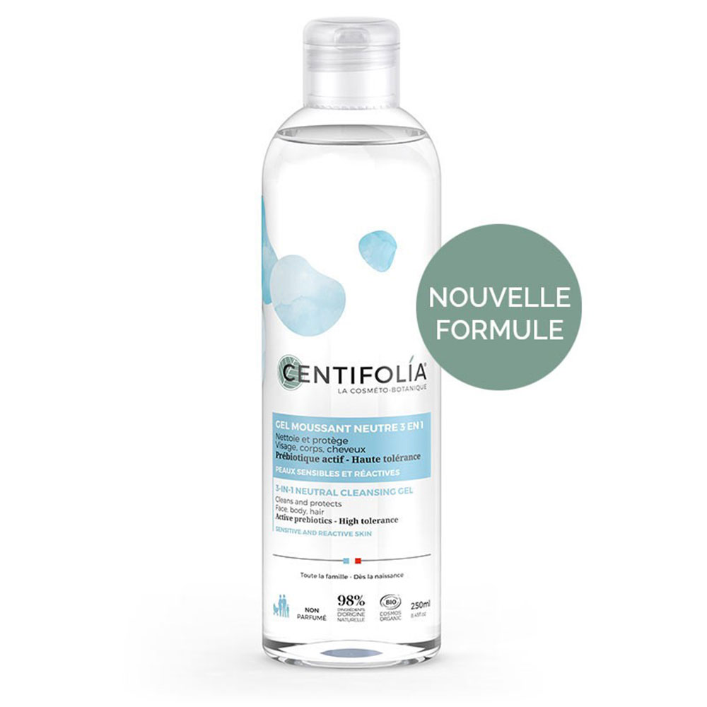Centifolia Neutre Gel moussant 3en1 Bio 250ml