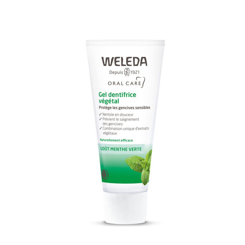Weleda Gel Dentifrice Vegetal Goût menthe verte 75ml