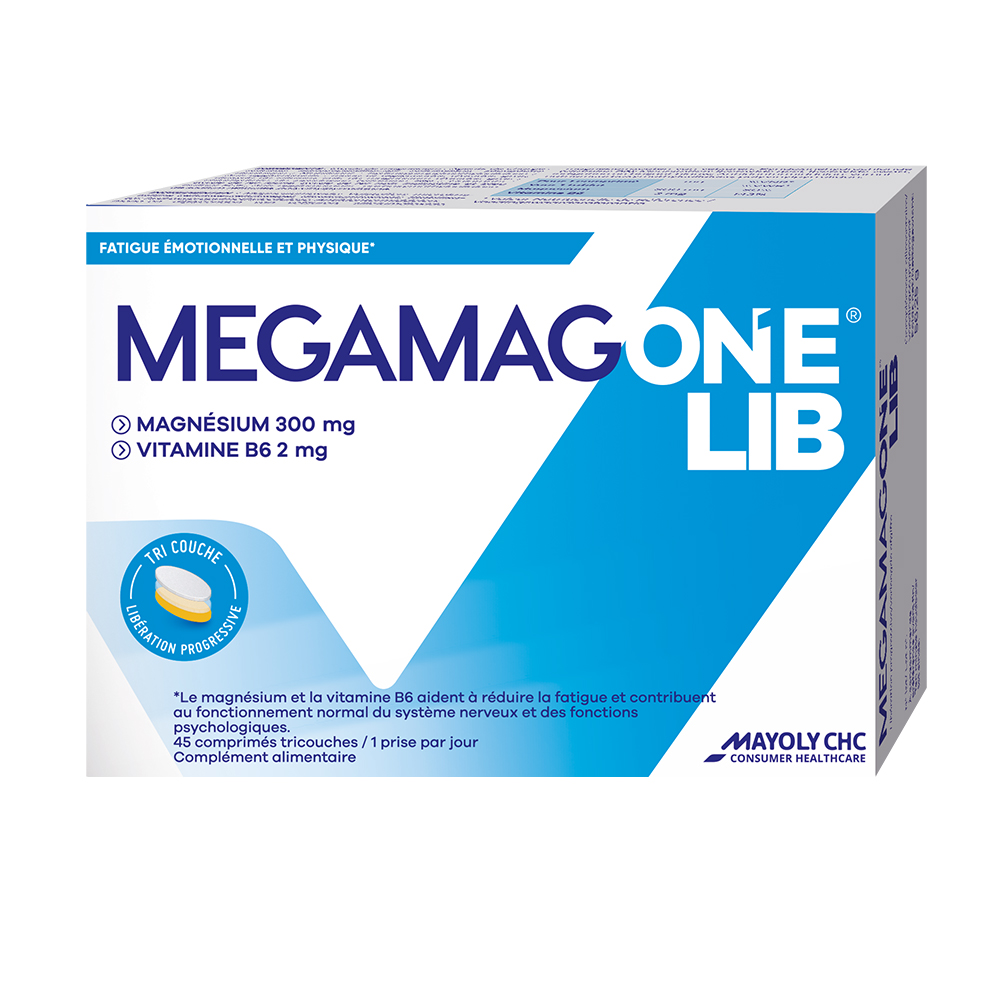 Mayoly CHC Megamag One lib 300mg 45 Comprimes
