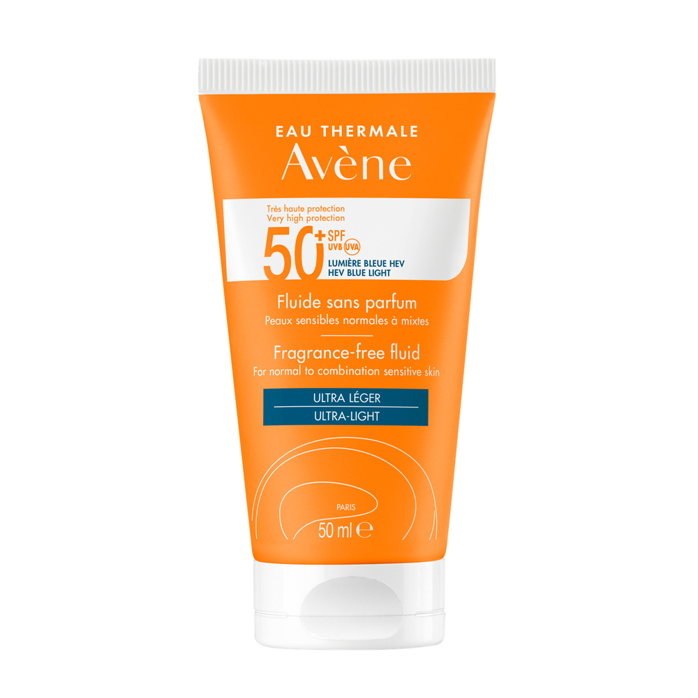 Avène Solaire Fluide Spf50+ Sans Parfum Ultra-Léger 50ml