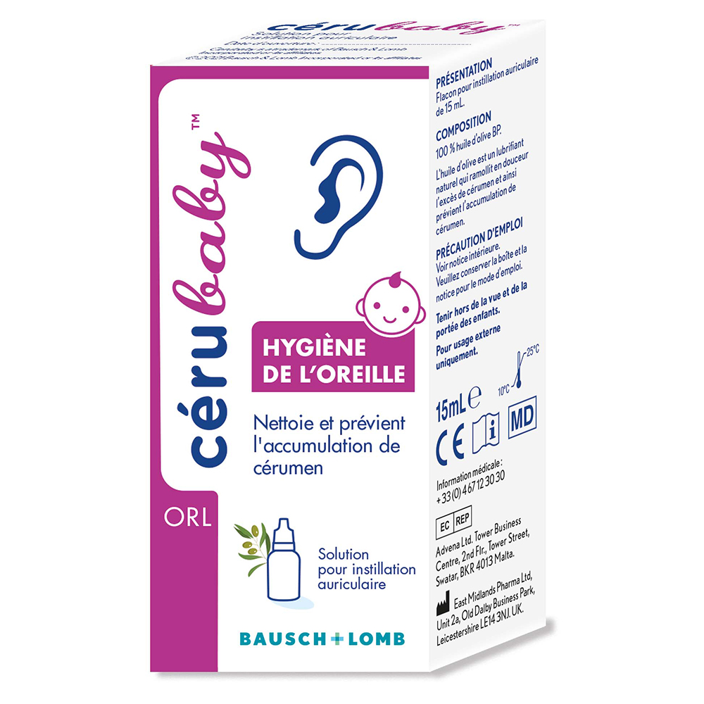 Bausch&Lomb Hygiène de l'Oreille Cerubaby 15ml