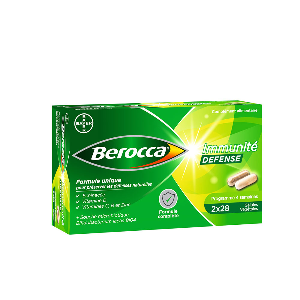 Bayer Berocca Immunité défense 2x28 gélules