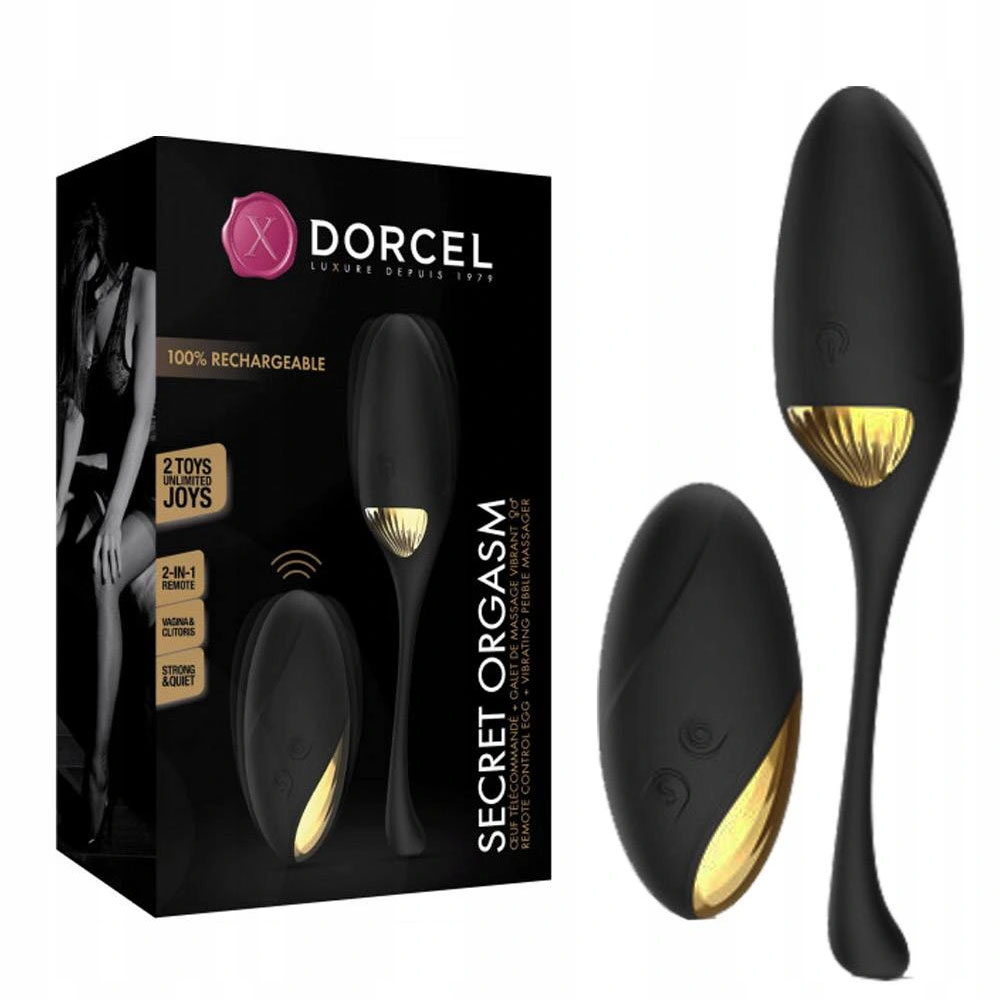 Marc Dorcel Oeuf vibrant Noir et Or Secret orgasm