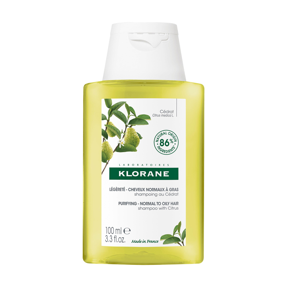 Klorane Shampoing Légèreté Assainissant Cheveux normaux regraissant vite 100ml