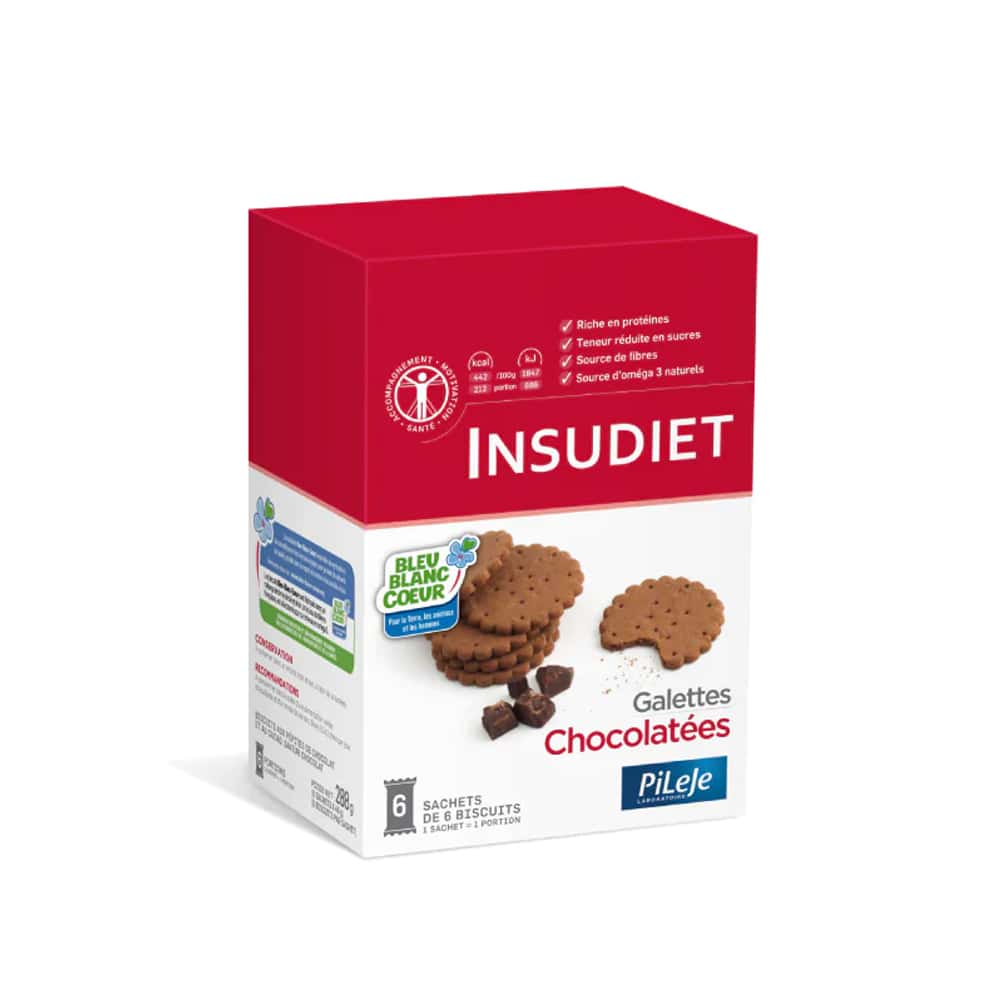 Insudiet Galettes Chocolatées 6 sachets