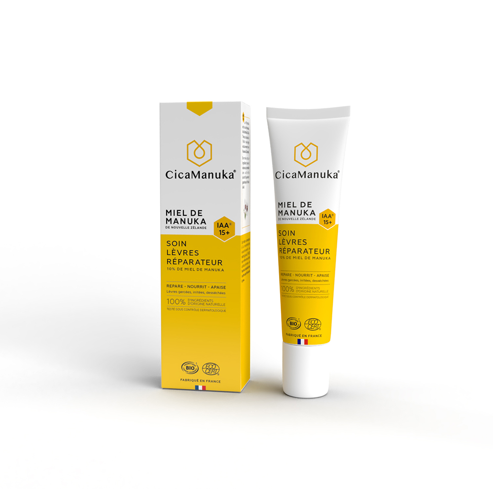 Cica Manuka Soin Lèvres Réparateur Au Miel de Manuka IAA15+ 15ml