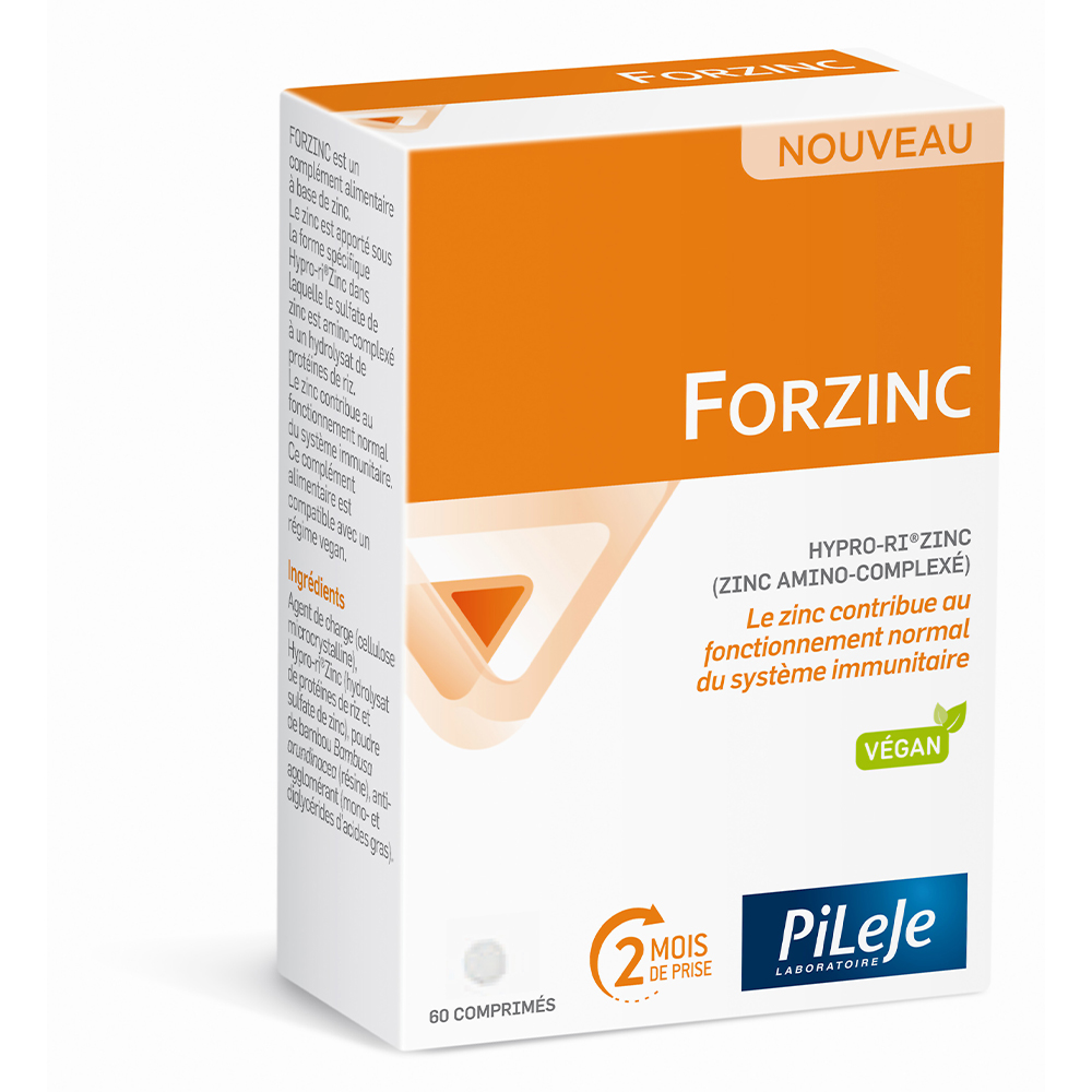 Pileje Forzinc Hypro-RI Zinc 60 comprimés