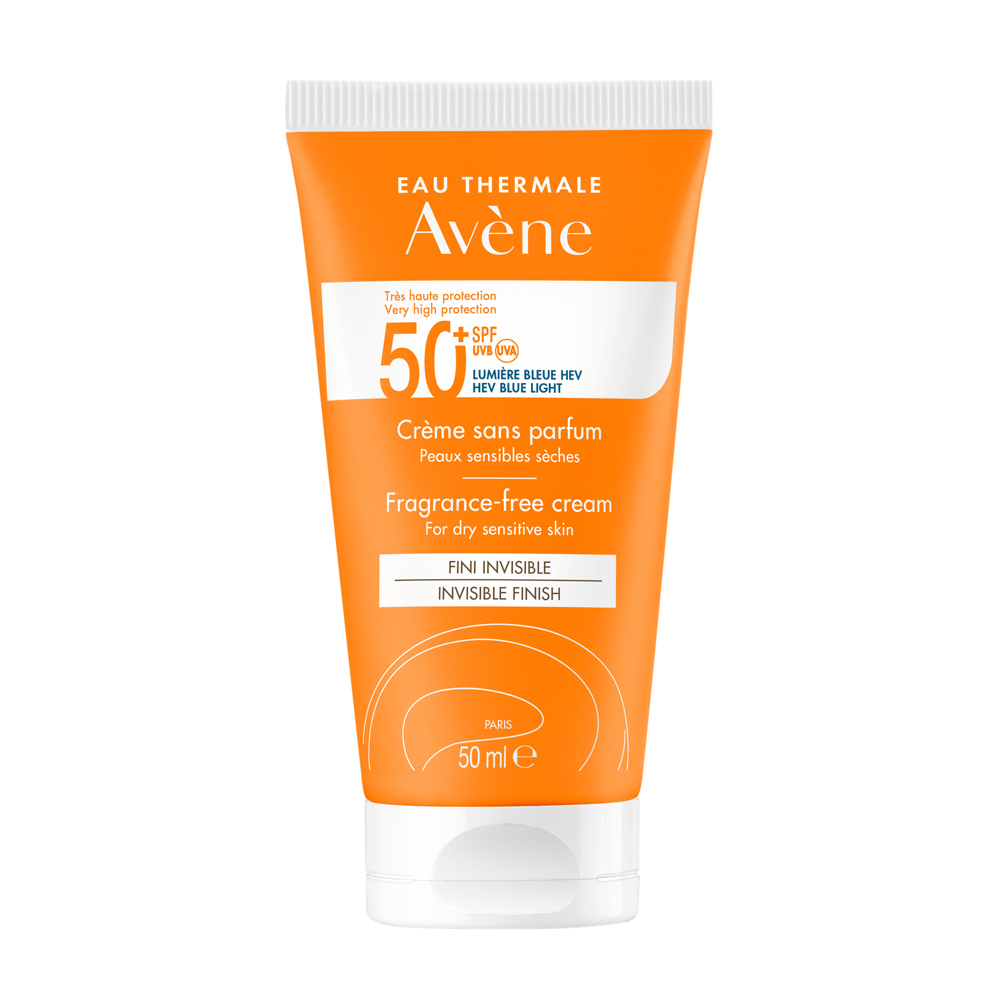 Avène Solaire Crème SPF50+ Sans Parfum Peaux sensibles sèches 50ml