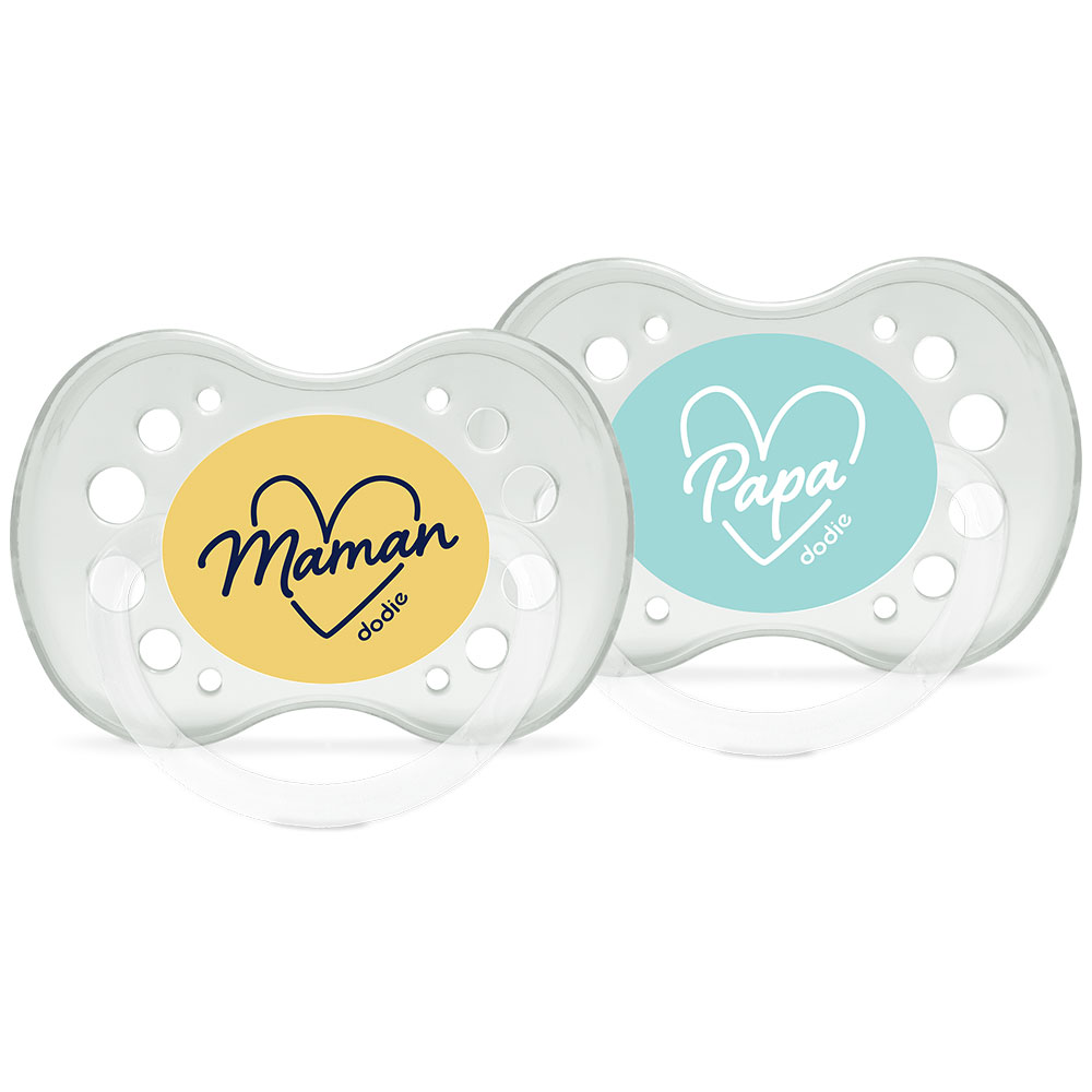 Dodie Sucettes Anatomiques Mots d'amour 18 mois et plus x2