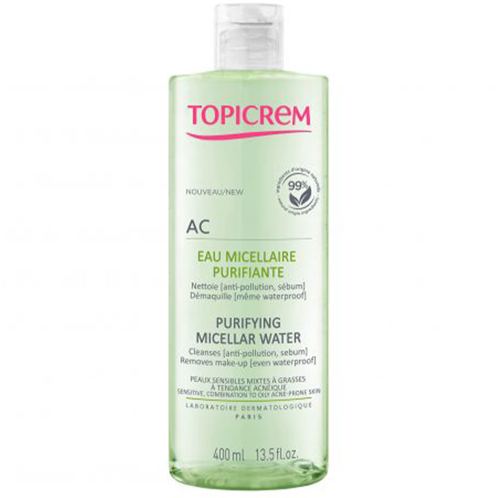 Topicrem Ac Peaux Mixtes A Grasses Eau Micellaire Purifiante 400ml