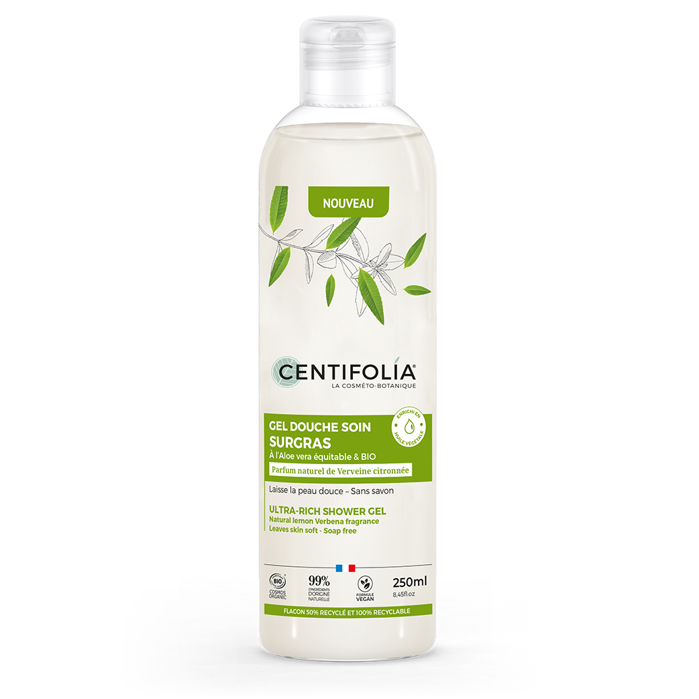 Centifolia Gel douche surgras parfum verveine citronnée 250ml