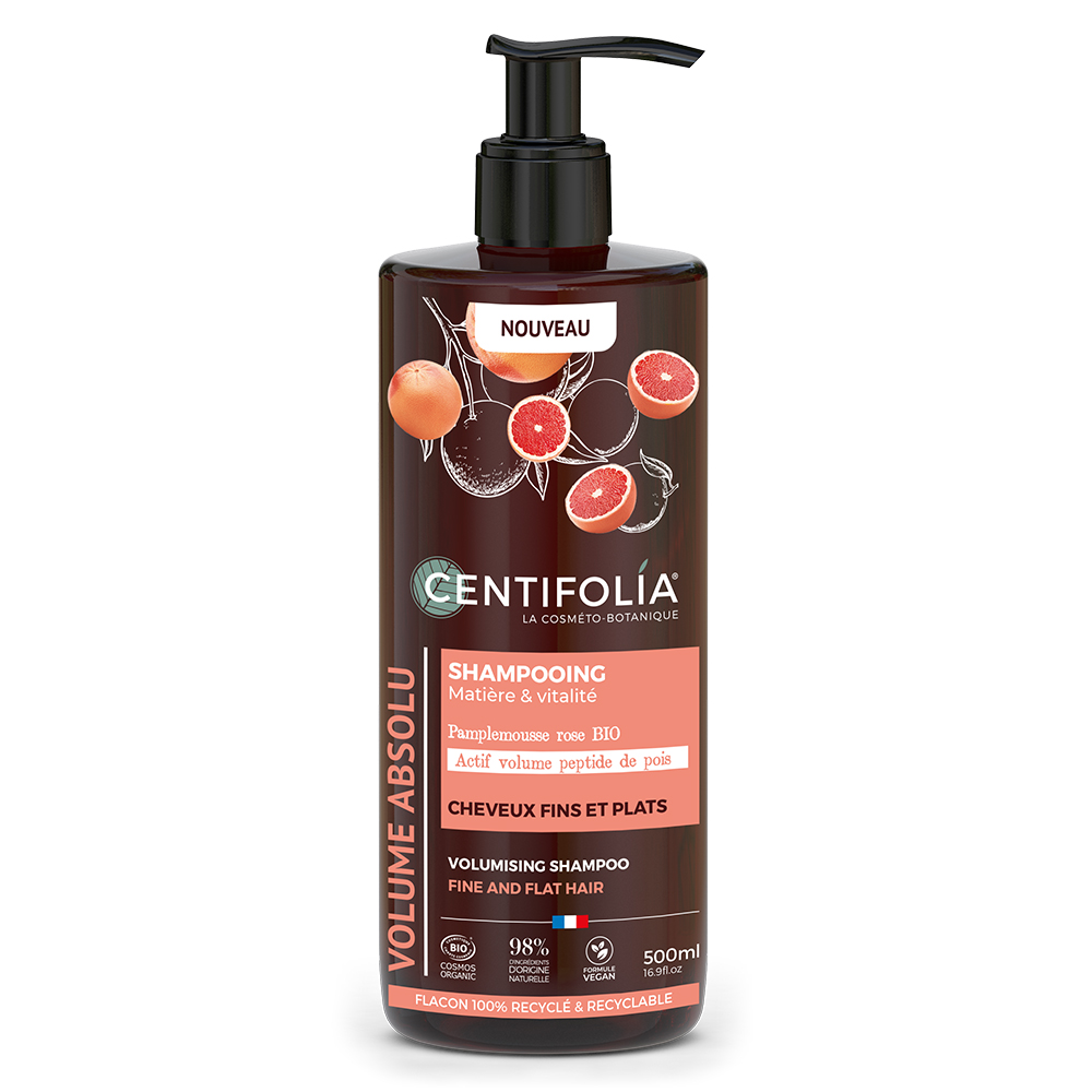 Centifolia Volume Shampooing Pamplemousse Rose Bio Cheveux fins et plats 500ml