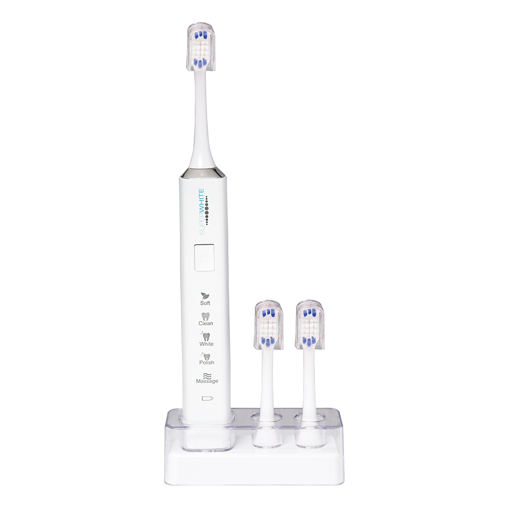 Superwhite Brosse a dents Sonique souple WHITE + 3 têtes