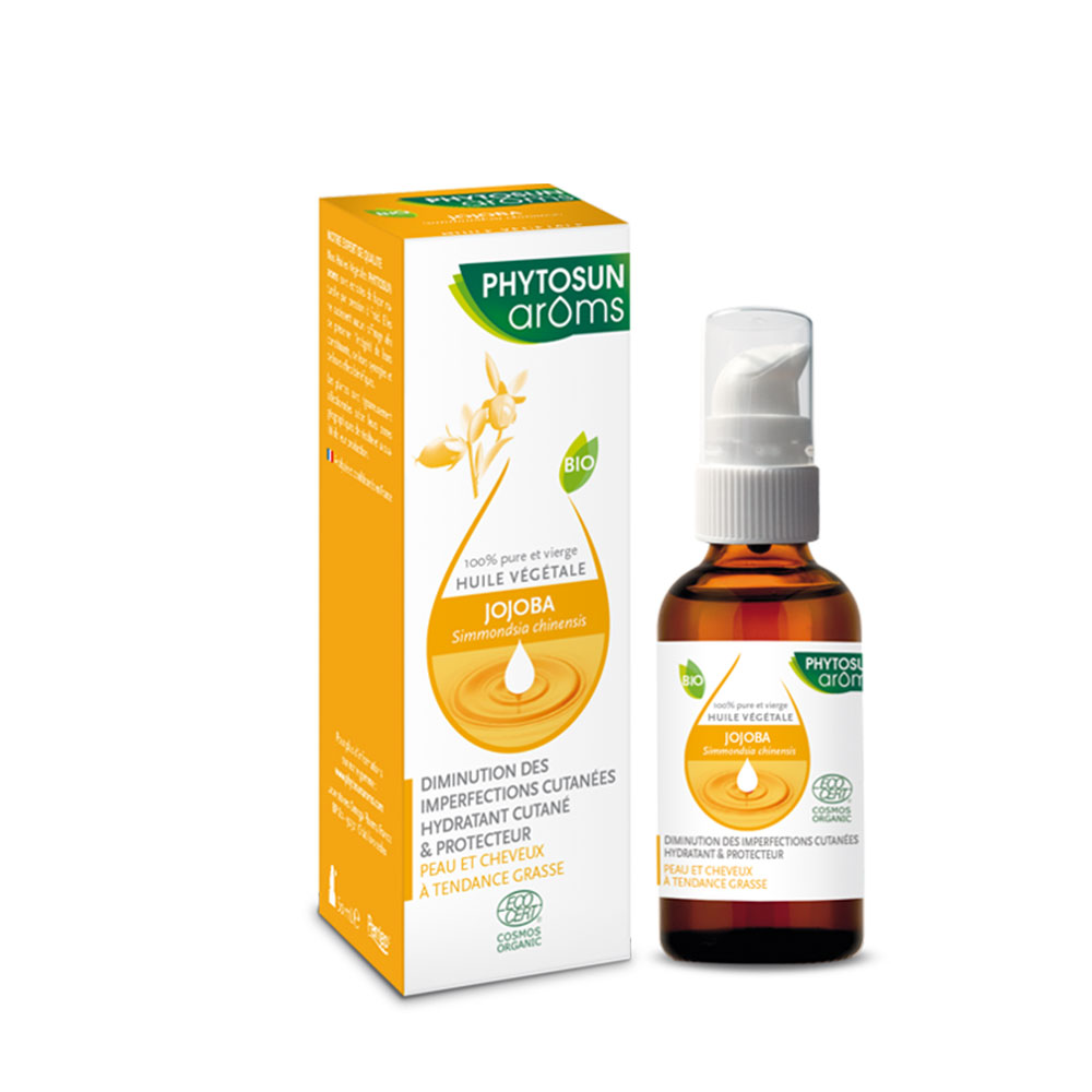 Phytosun Aroms Huile Vegetale Jojoba Bio Peaux Et Cheveux A Tendances Grasses 50ml