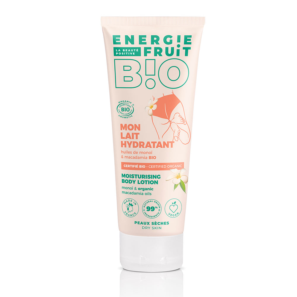 Energie Fruit Lait Corps Certifie Bio Huiles De Monoi & Macadamia 200ml