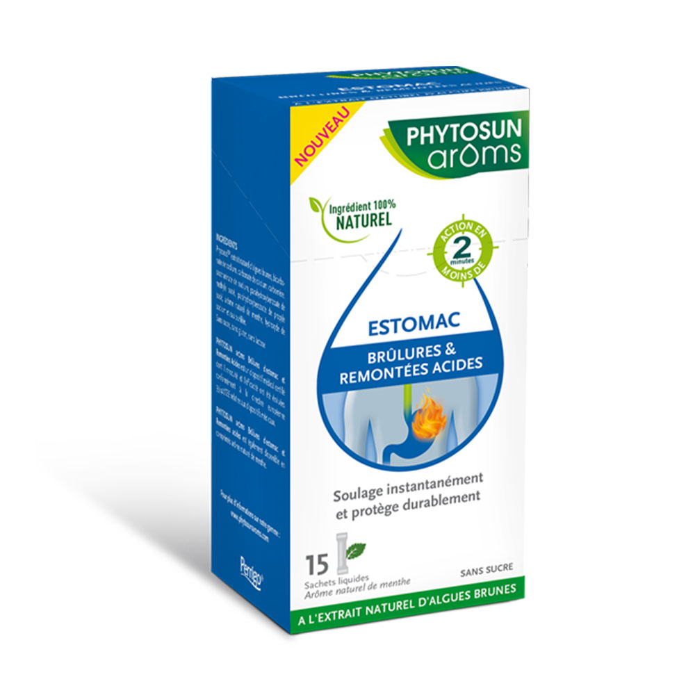 Phytosun Aroms Brûlures d'estomac et Remontée Acides Arôme Naturel Menthe x15 sachets