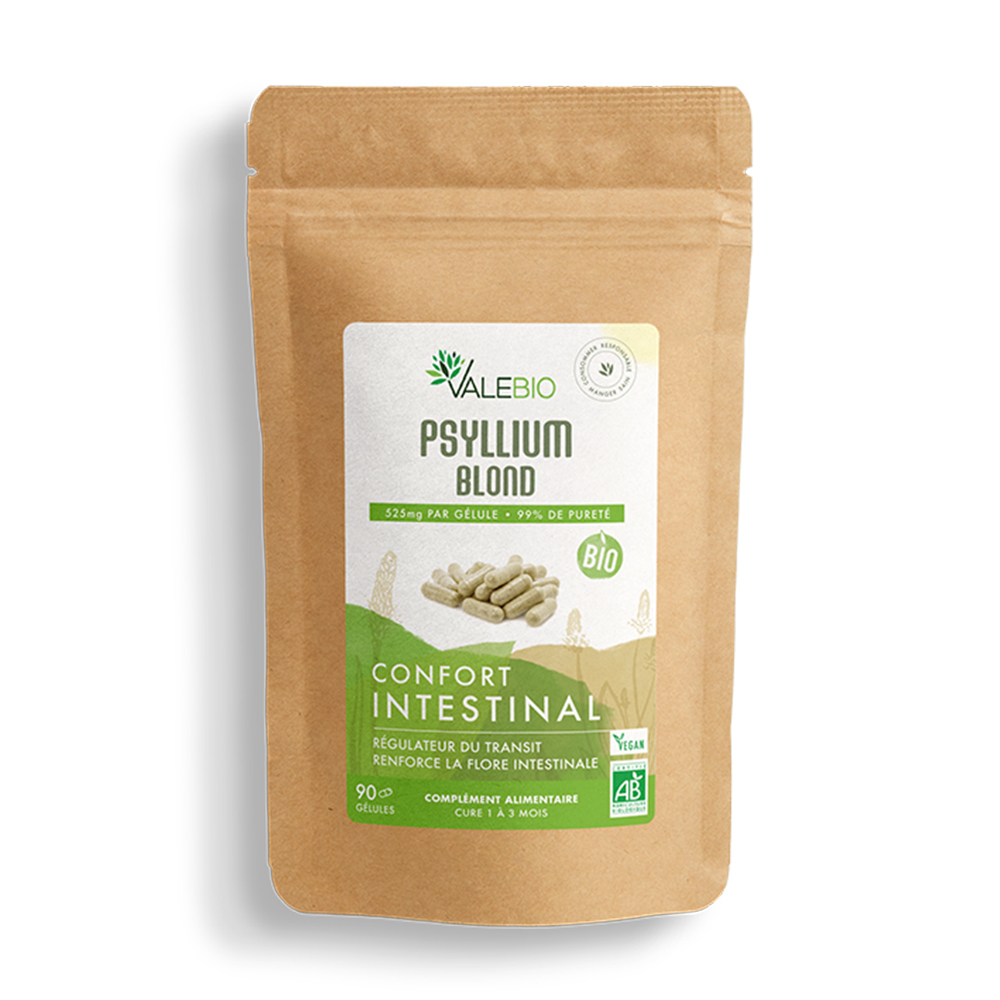 Valebio Psyllium Blond Biologique 90 gélules