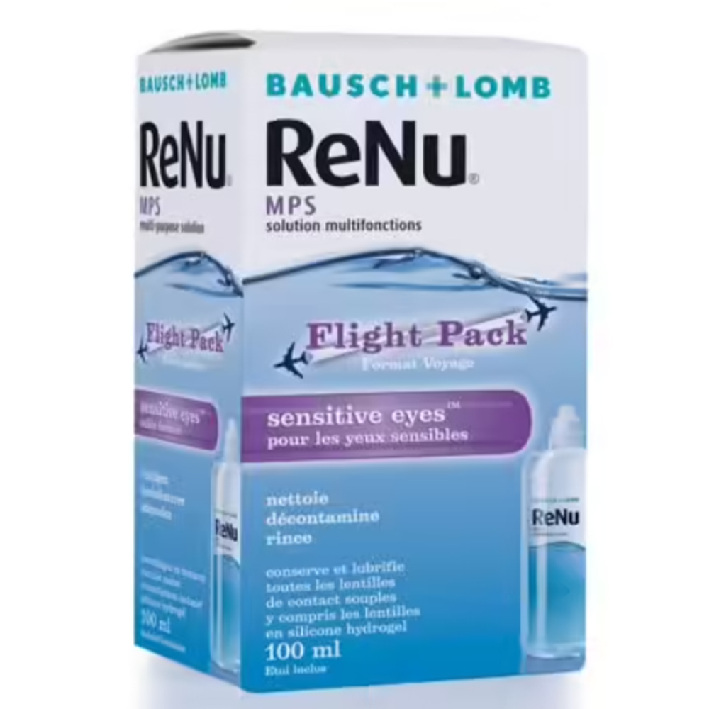 Bausch&Lomb Renu MPS Solution multifonctions Spécial Lentilles Yeux sensibles 100ml