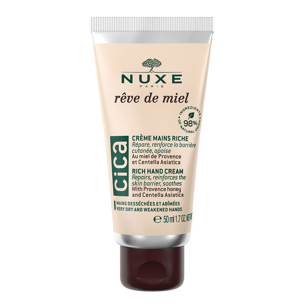 Nuxe Reve De Miel Crème Mains Riche CICA Peaux Sèches et Abîmées 50ml