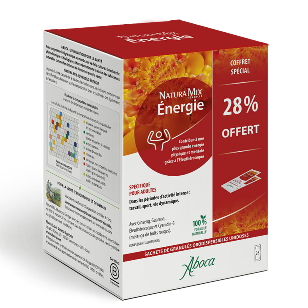 Aboca Energie Natura Mix Advanced Energie 28 sachets orodispersibles