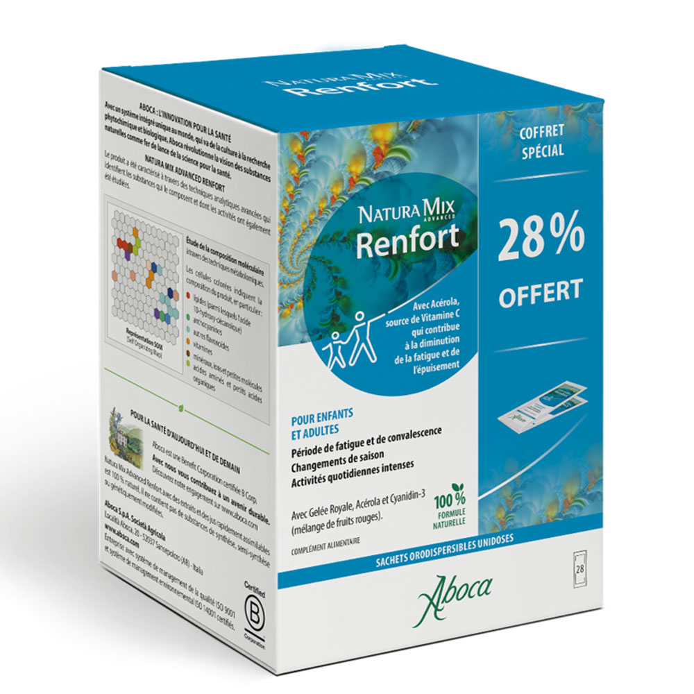 Aboca Energie Natural Mix Advanced Renfort 28 sachets orodispersibles