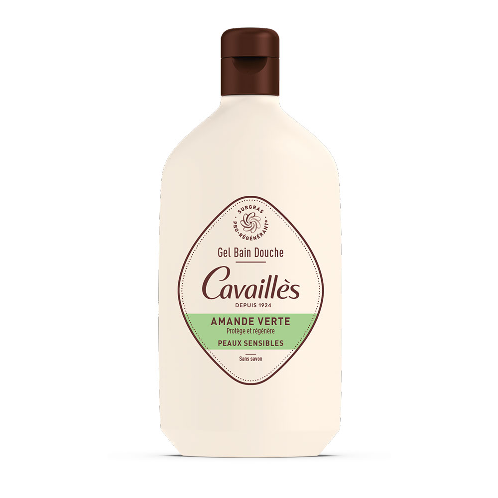 Cavaillès Gel Bain et Douche Amande Verte Peaux sensibles 400ml