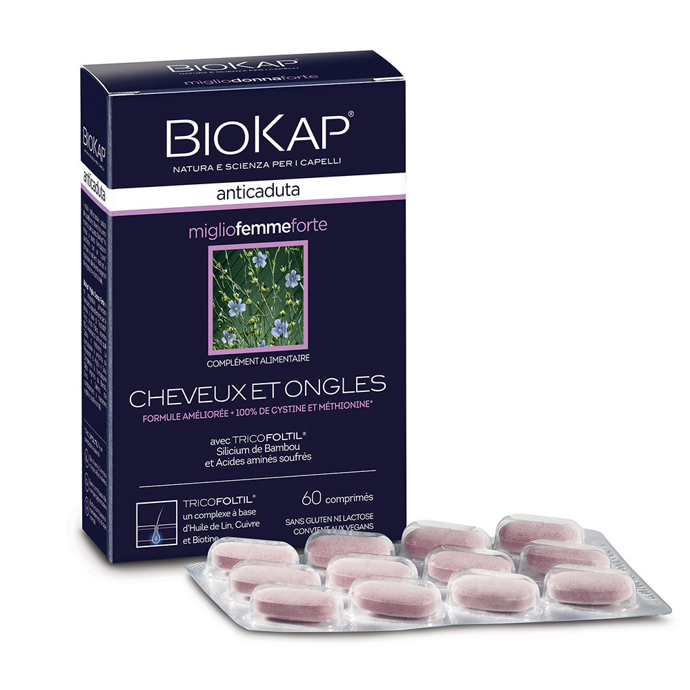 Biokap Anticaduta Traitement Cheveux Pour Femme 60 Capsules Anti Chute