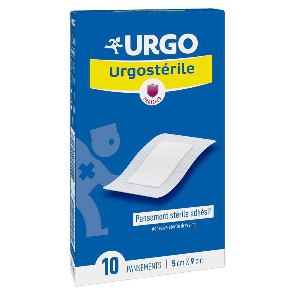 Urgo Pansement Stérile Adhésif 5cm x 9cm Boite de 10