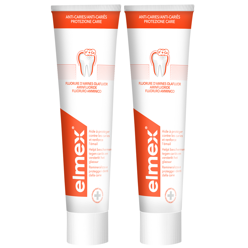 Elmex Anti-Caries Dentifrice au fluor 2x75ml