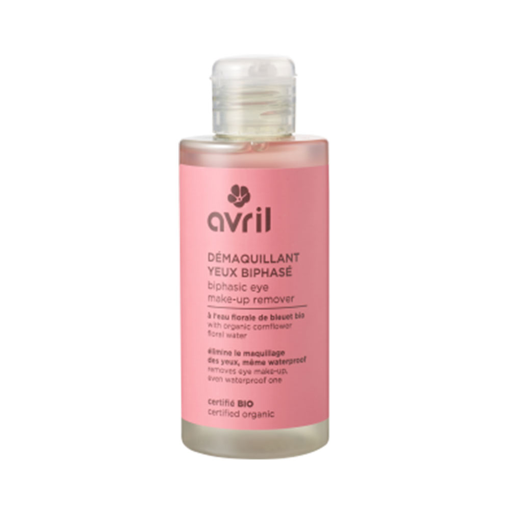 Avril Démaquillant Yeux Biphasé a l'Eau Florale de Bleuet Bio 150ml