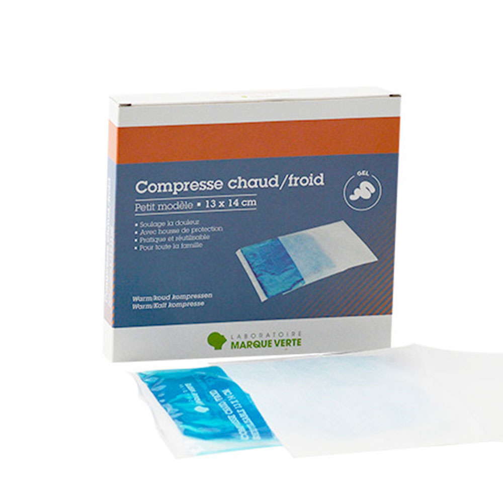 Marque Verte ActiKine Compresse chaud/froid gel 13x14cm Petit modèle 1 UNITÉ