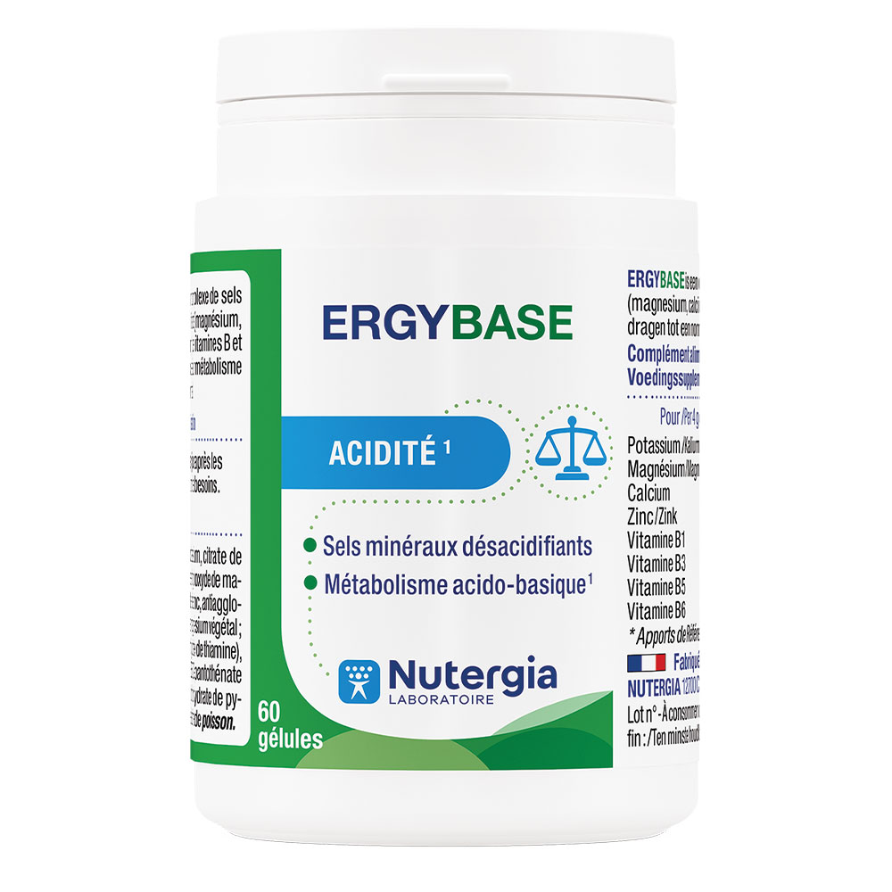 Nutergia Ergybase Acidité 60 Gélules