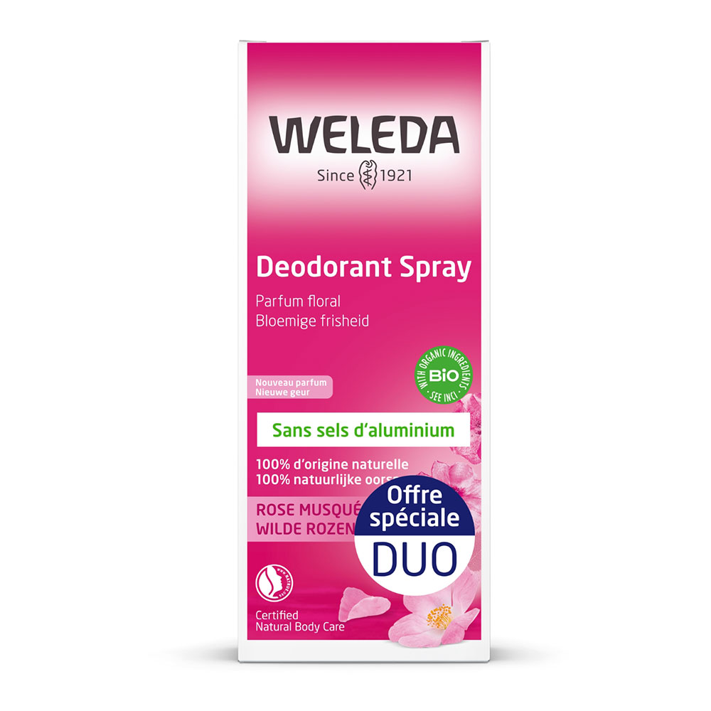 Weleda Rose musquée & Thé blanc Déodorant 2x100ml