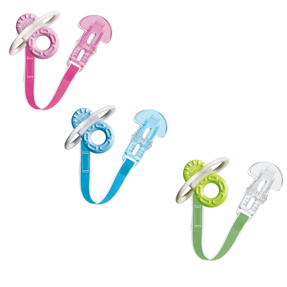 Mam Mini Anneau de Dentition + Attache 2 Mois et Plus