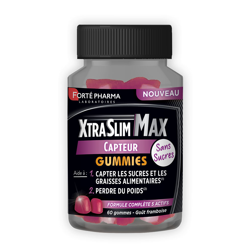 Forté Pharma XtraSlim Max Capteur de graisses 60 gommes à mâcher