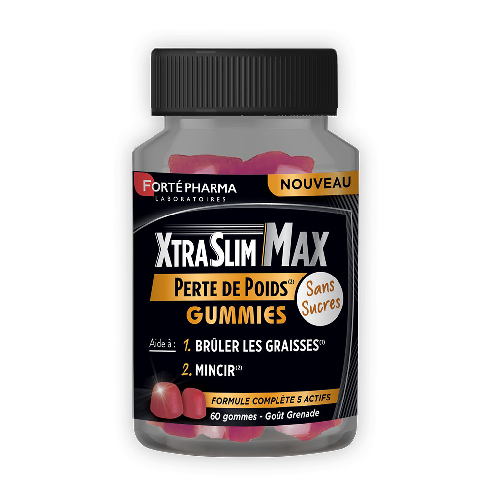 Forté Pharma XtraSlim Max Gummies Perte de Poids 60 gommes à mâcher