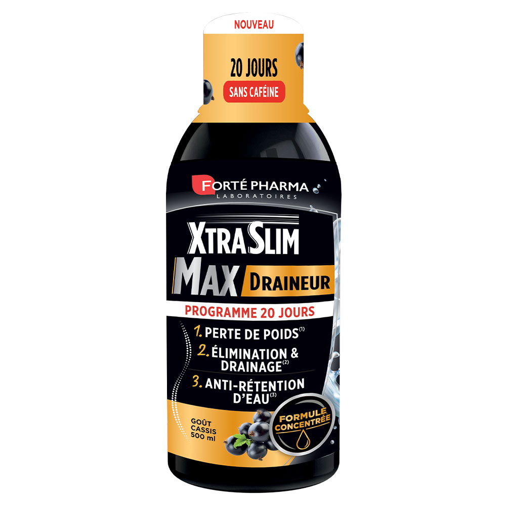 Forté Pharma XtraSlim Max Draineur Puissant à boire sans caféine 500ml