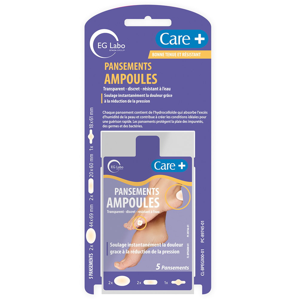 Care+ Pansements Ampoule Hydrocolloïdes