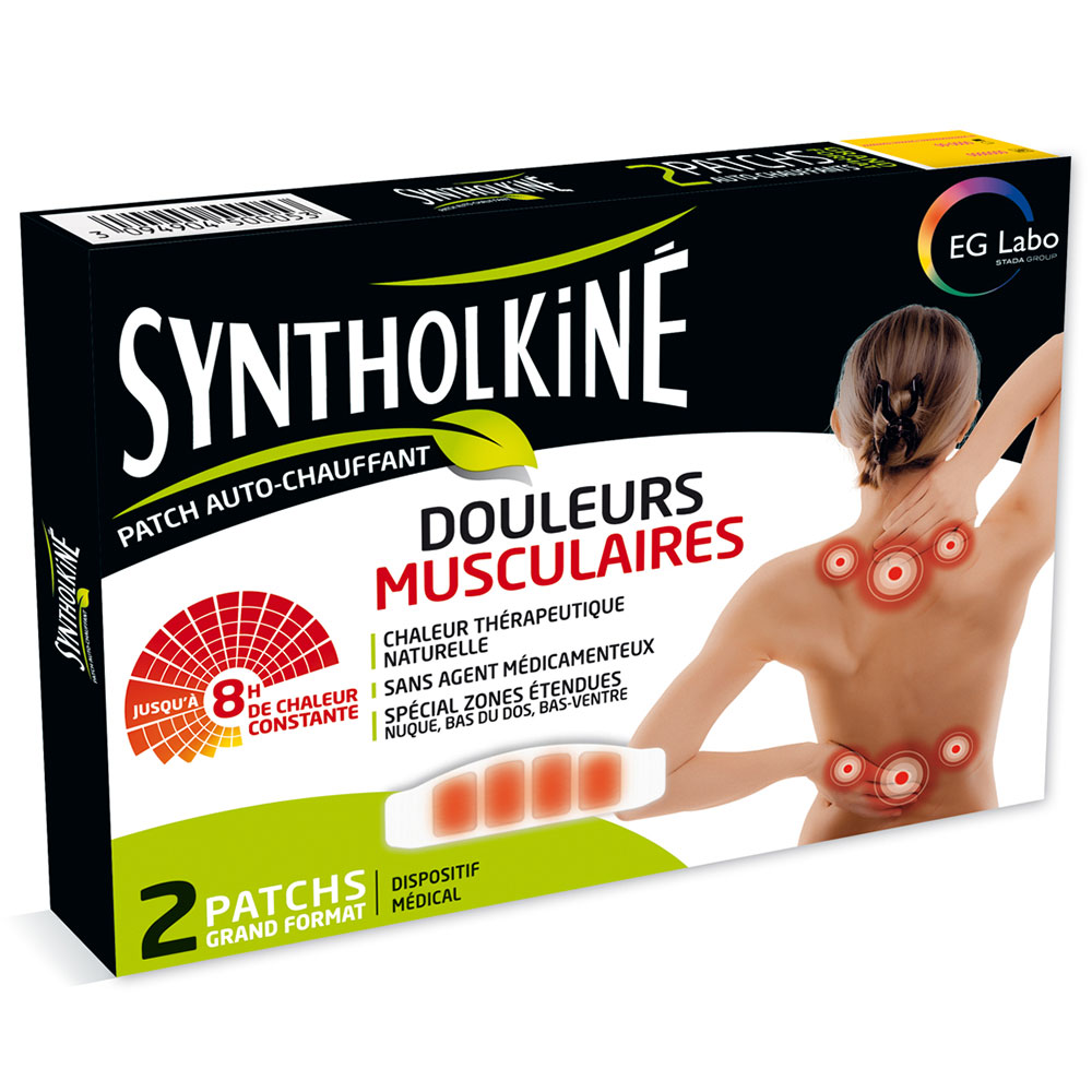 EG Labo SyntholKiné Patchs Chauffants Grand Format X2