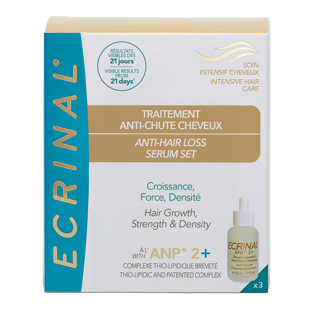 Ecrinal Coffret de 3 sérums concentrés anti chute 3x50ml