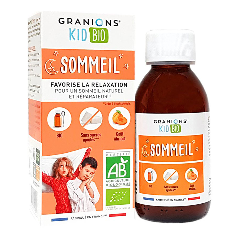 Granions Kid Sirop d'Abricot Bio Sommeil 125ml
