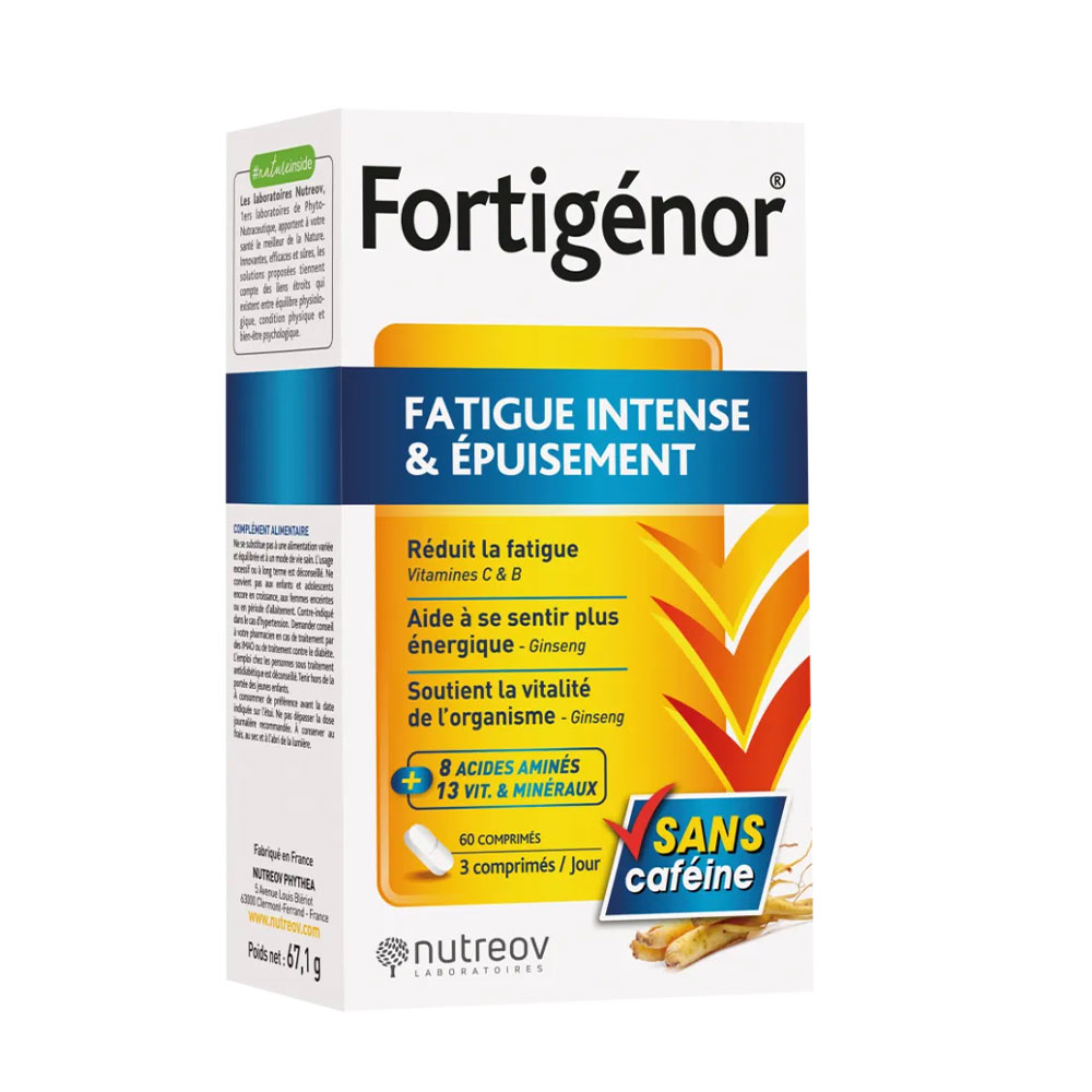 Phytea Fortigénor Fatigue Intense et Epuisement 60 Gélules