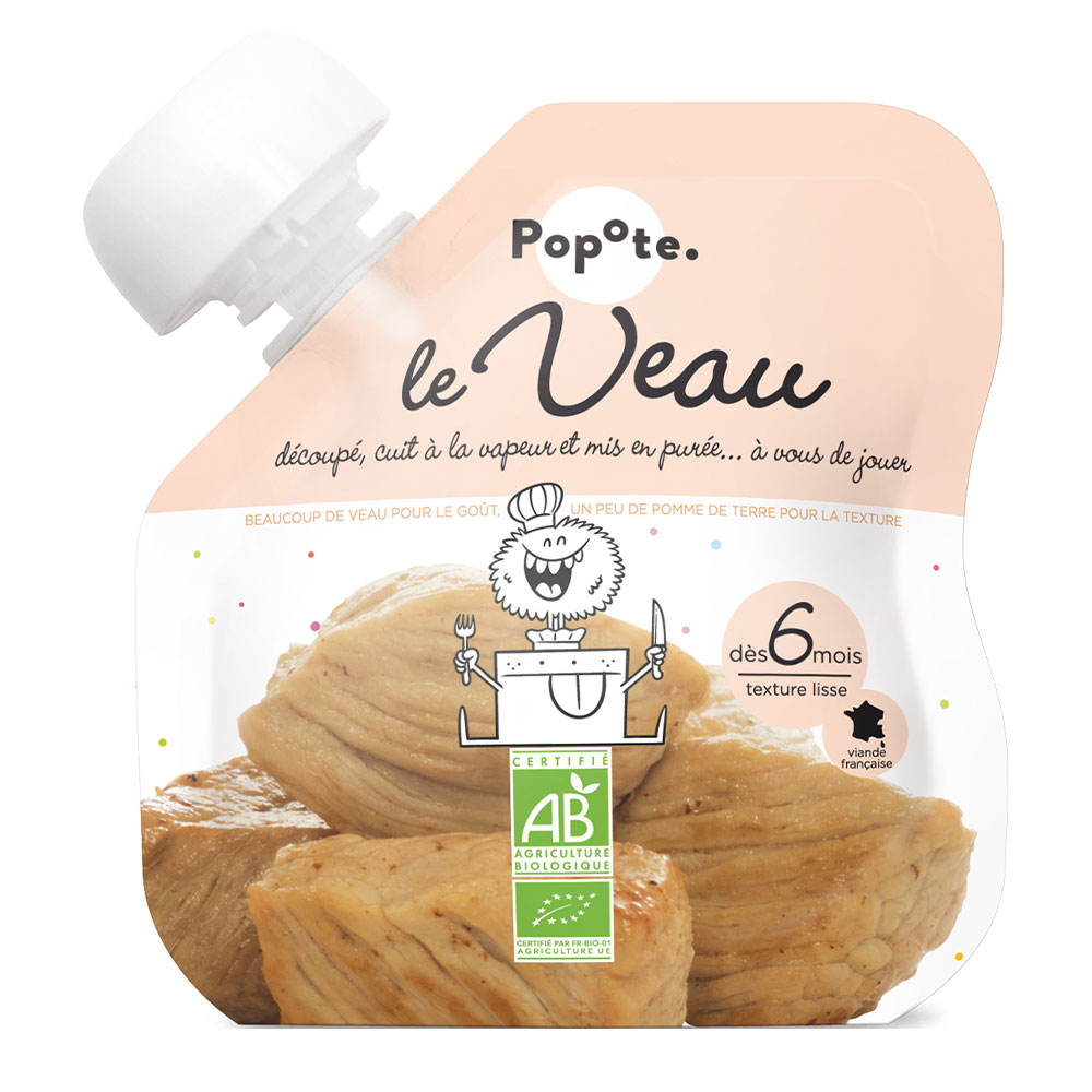 Popote Protéines Gourde Bio Dès 6 Mois 60g