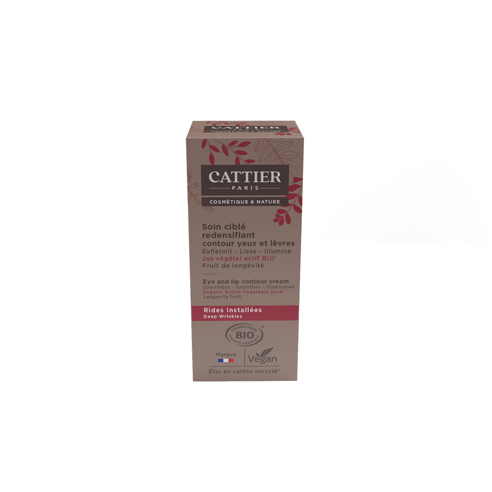 Cattier Soin Ciblé Redensifiant Anti-Age Contour Yeux Et Lèvres Bio 15ml