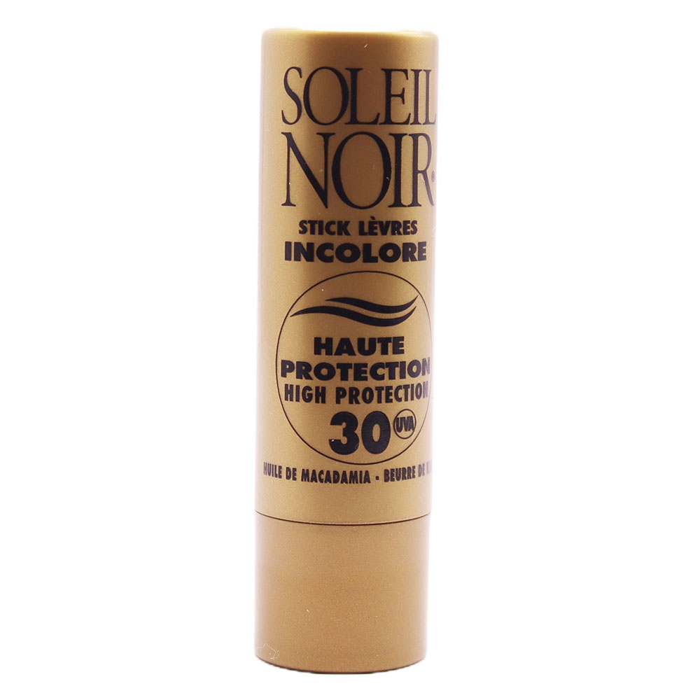 Soleil Noir N°25 Stick Levres Incolore Haute Protection Spf30 4g
