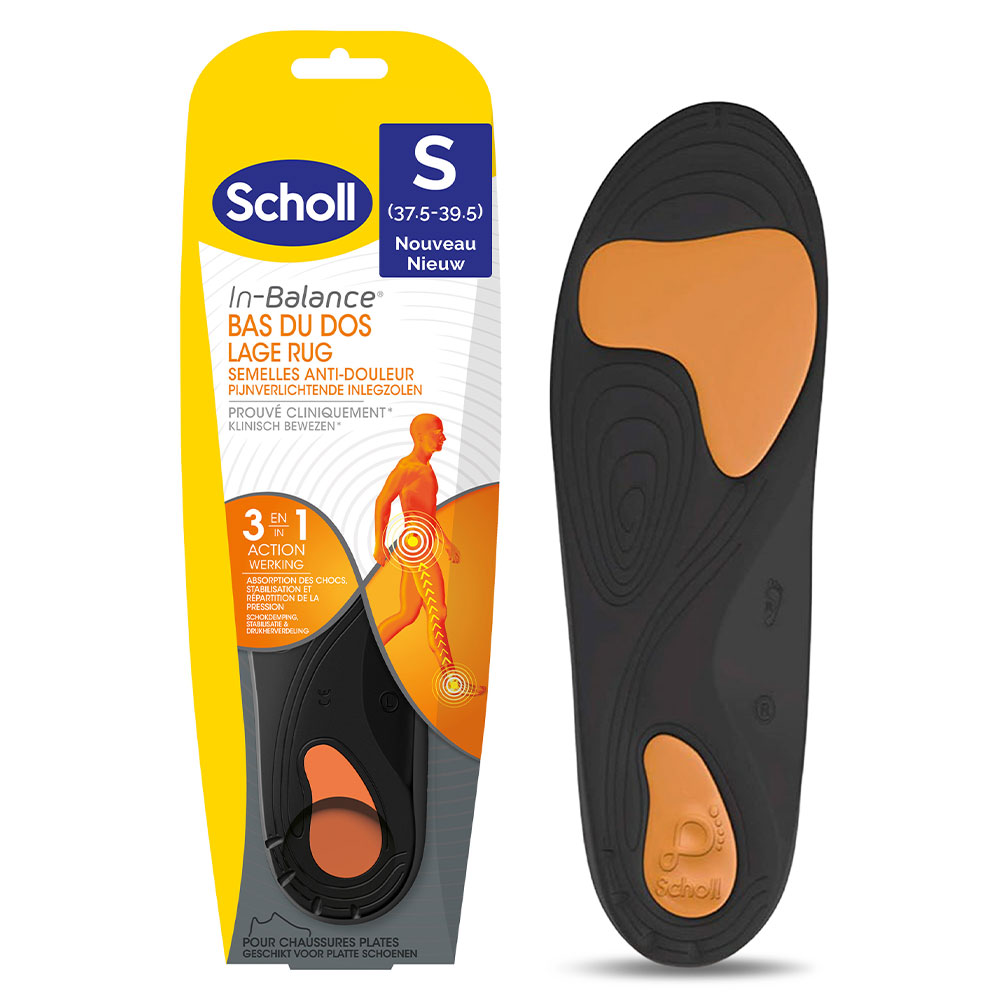 Scholl In-Balance Semelles Bas du Dos Anti-Douleurs
