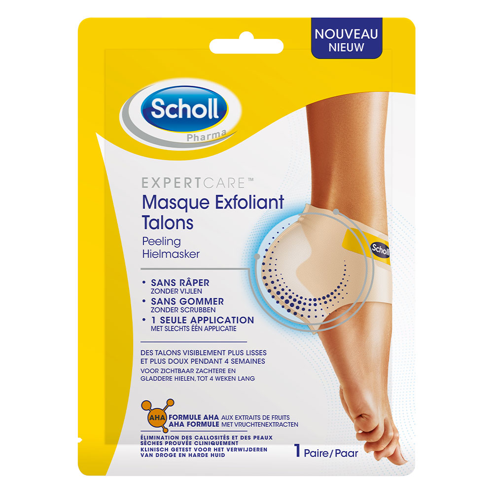 Scholl Expert Care Masque Exfoliant Talons 1 Paire