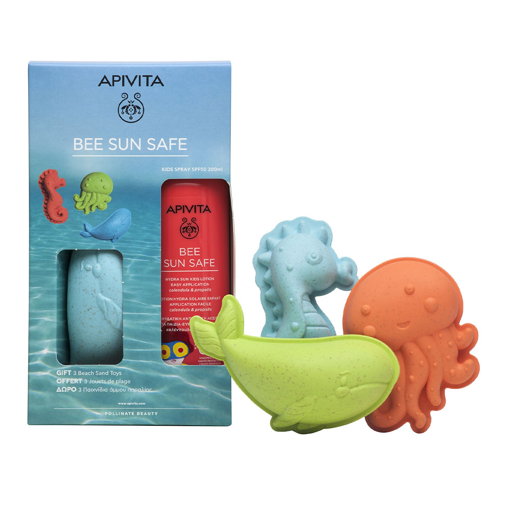 Apivita Bee Sun Safe Coffret Enfant SPF30 & Jouets de Plage 200ml