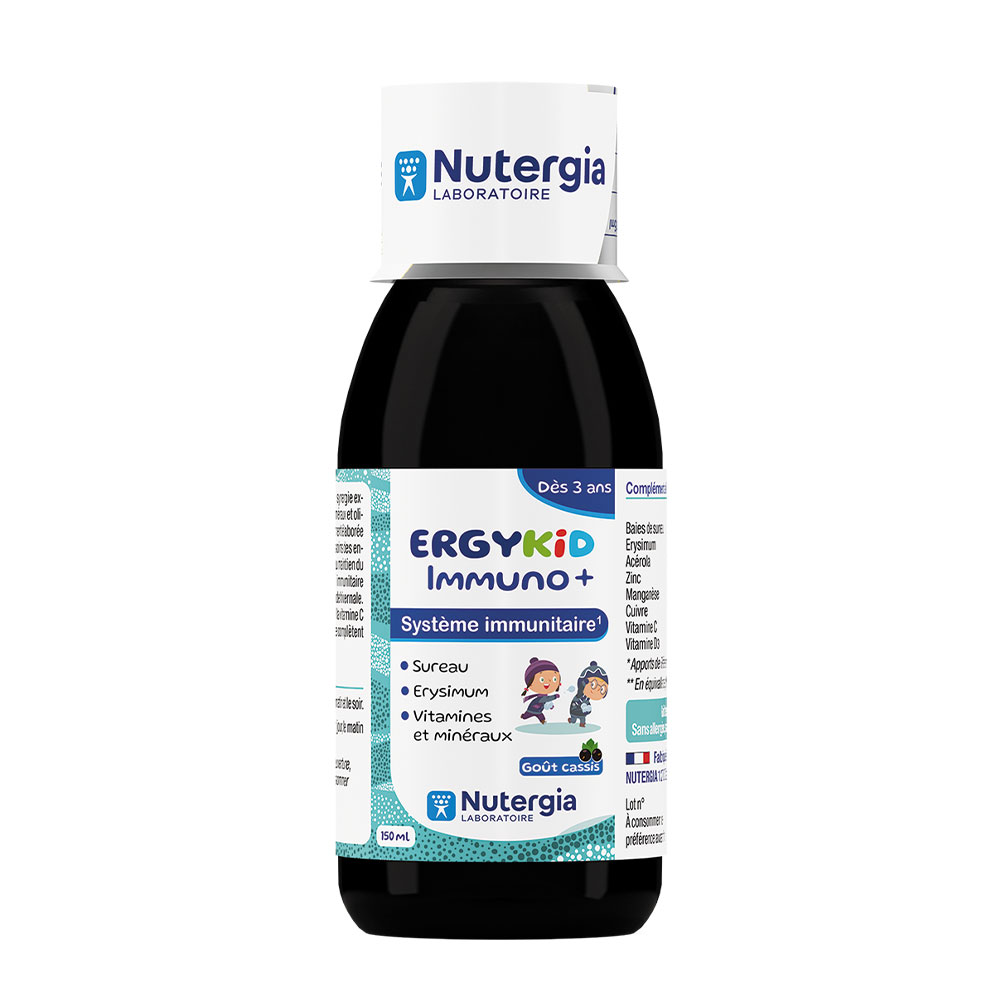 Nutergia Ergykid Immuno Goût Cassis Dès 3 Ans 150ml